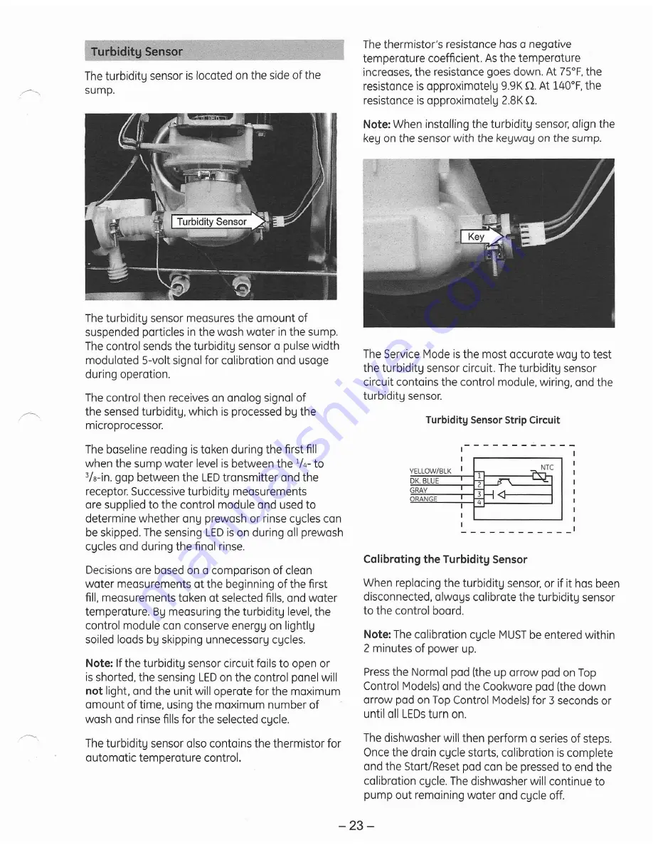 GE Profile PDW8900 Series Technical Service Manual Download Page 22