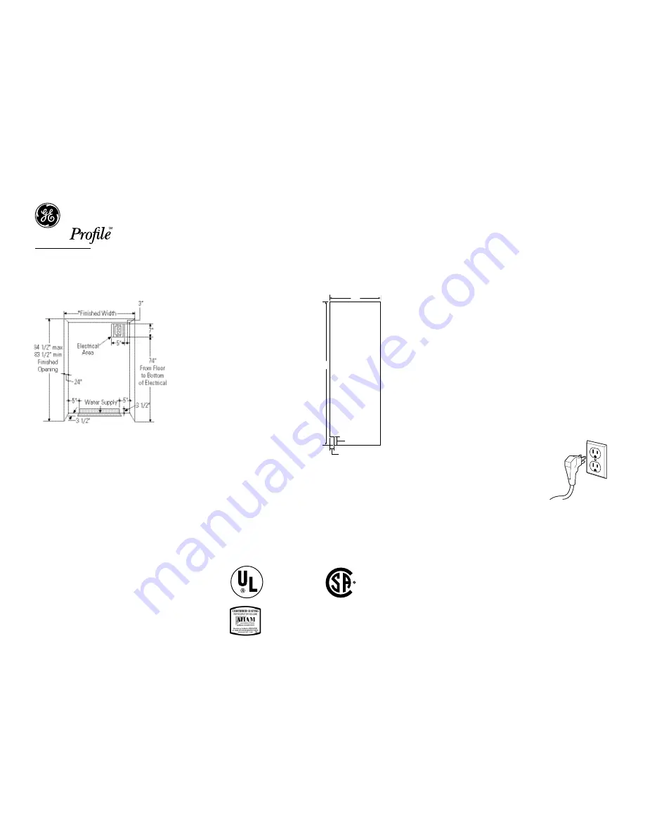 GE Profile PSB48LGR Скачать руководство пользователя страница 2