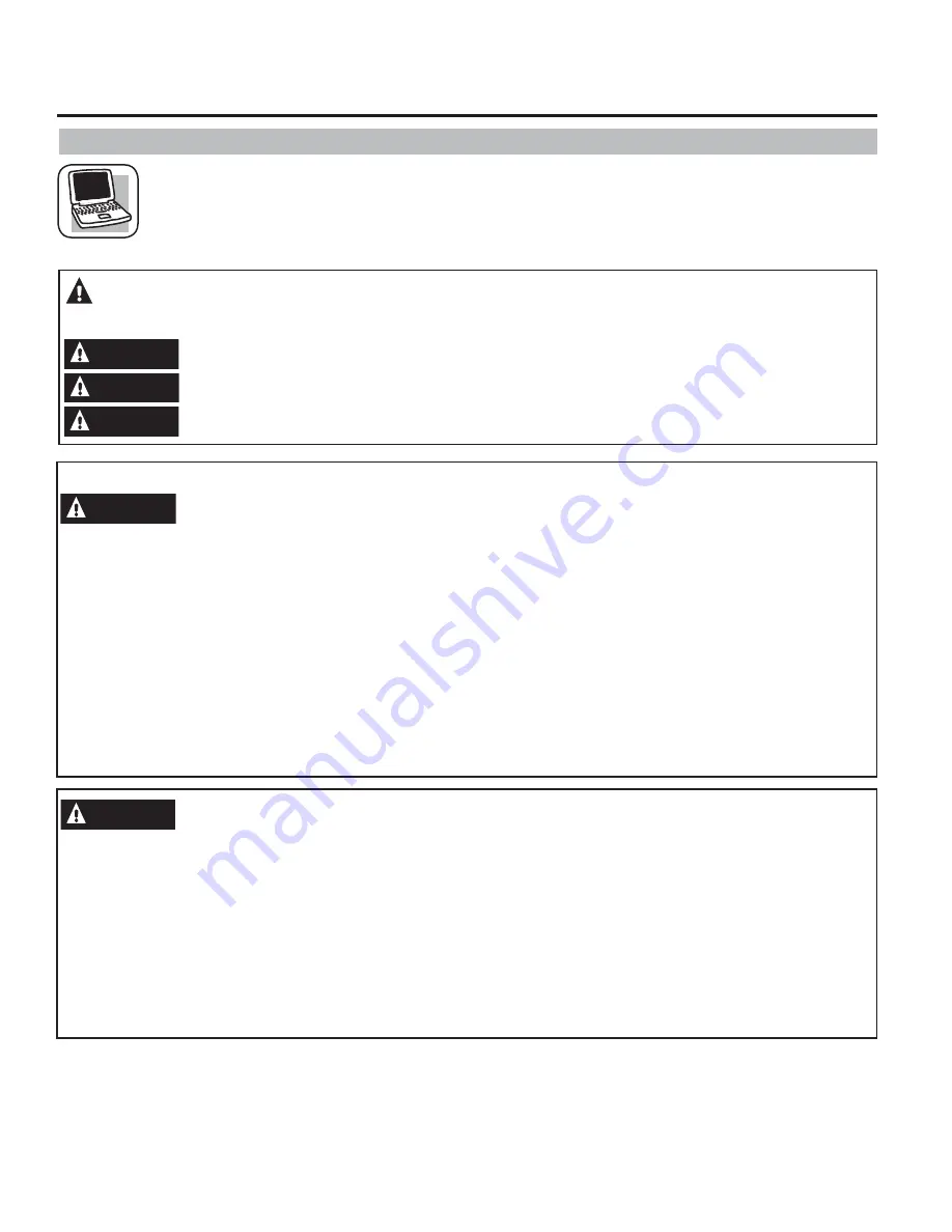 GE Profile Series Owner'S Manual And Installation Instructions Download Page 2