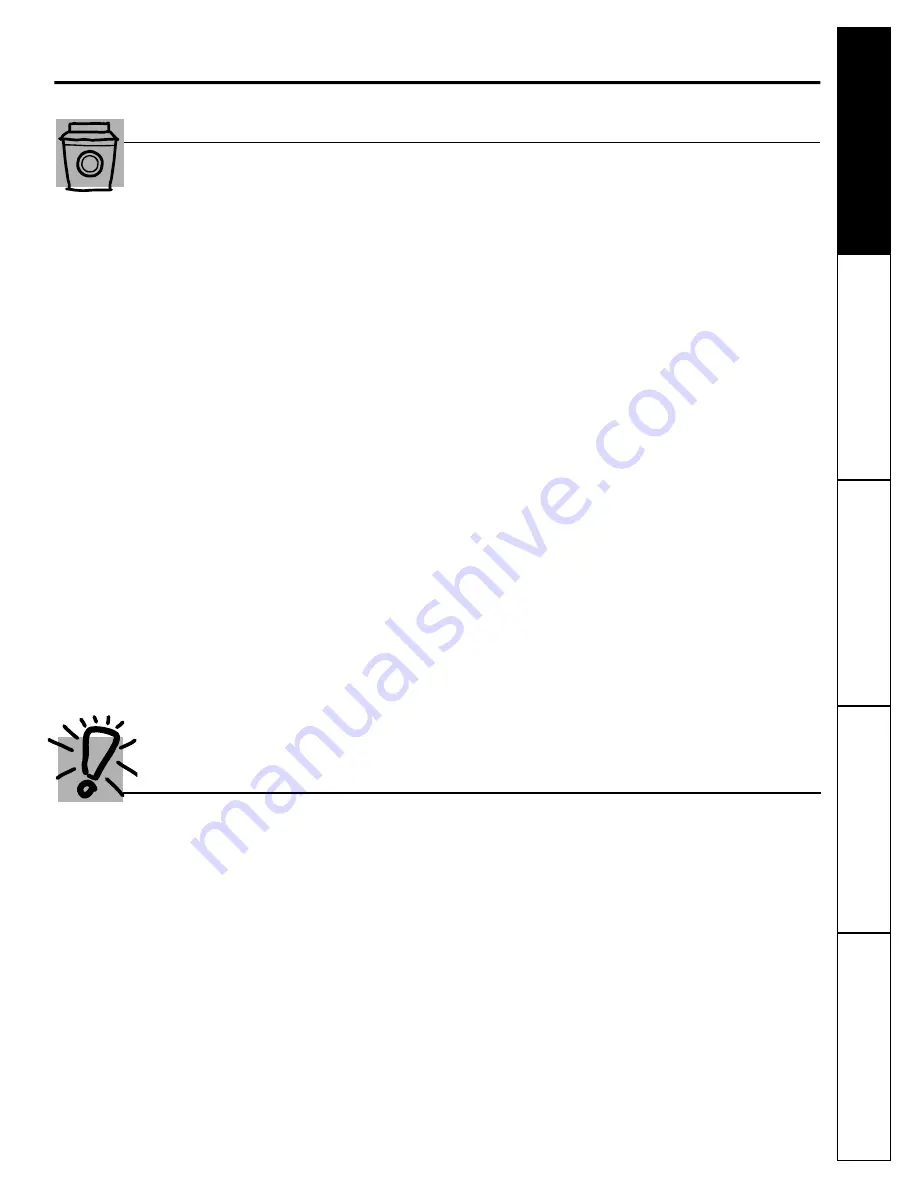 GE Profile SmartDispense SPBD880 Owners And Installation Manual Download Page 27