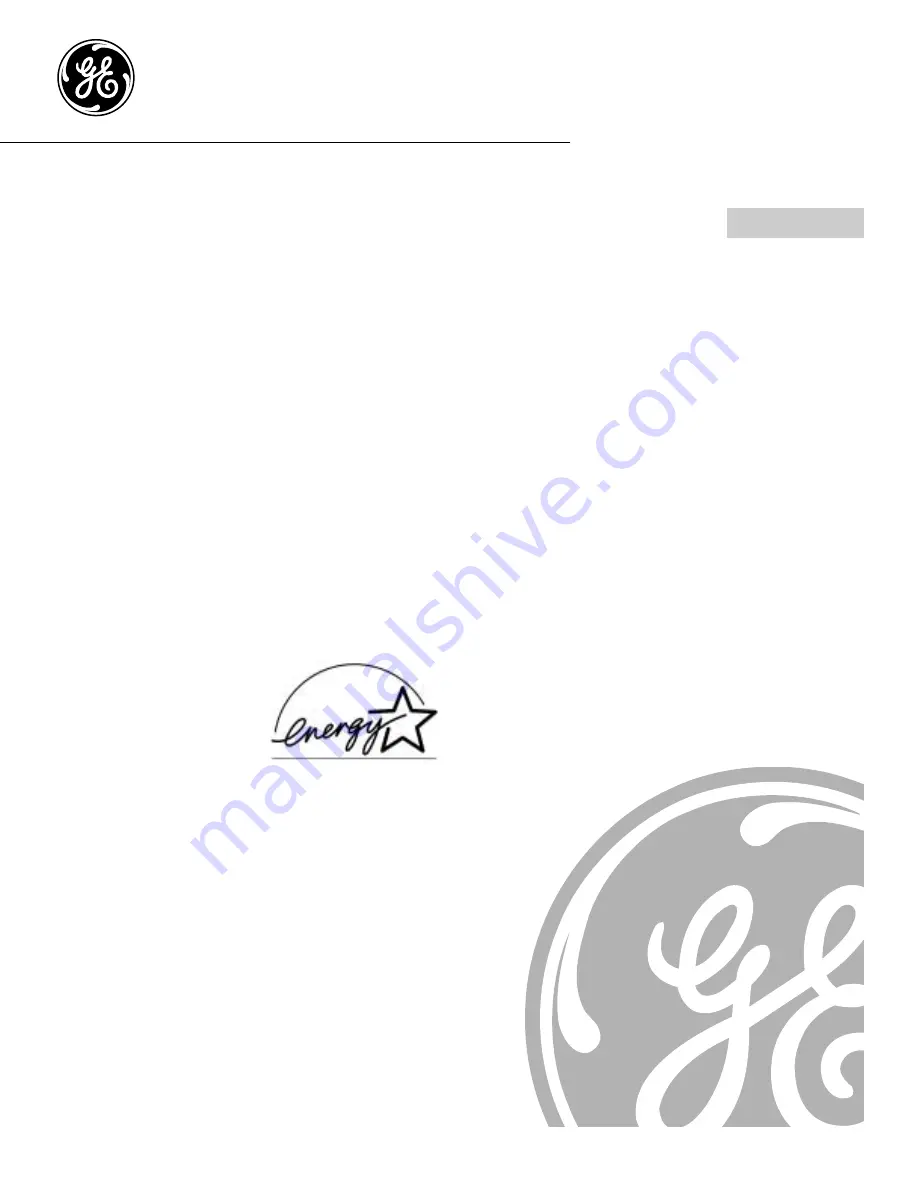 GE Profile WHSB8000 Owner'S Manual Download Page 1