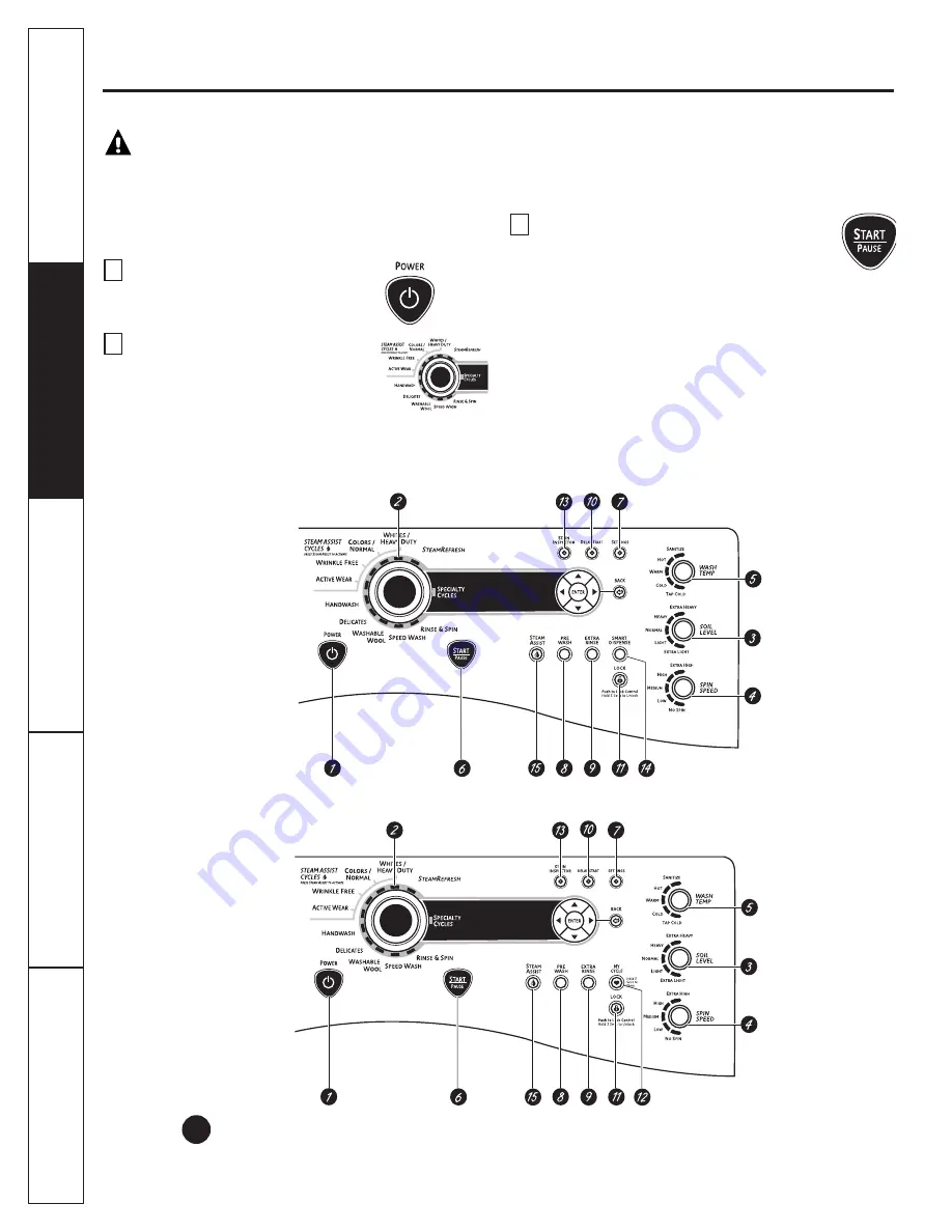 GE Profile WPDH8850 Скачать руководство пользователя страница 58