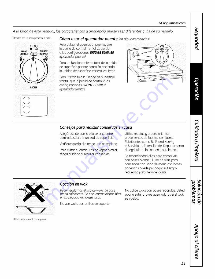 GE PS900DP1BB Owner'S Manual Download Page 63