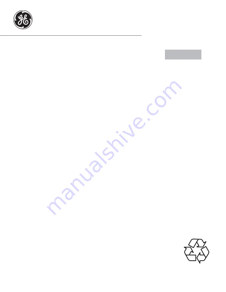 GE PS920 Owner'S Manual Download Page 1