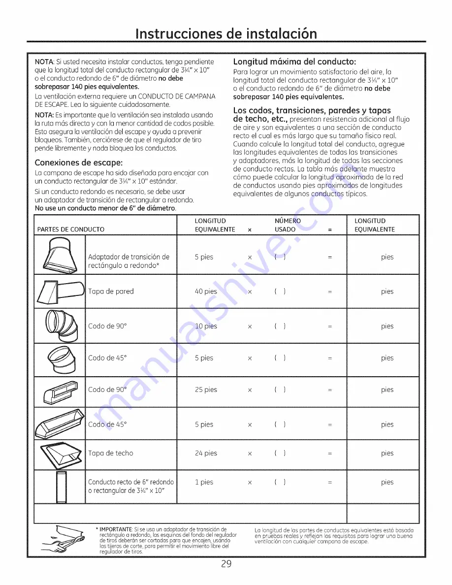 GE PSA9120DF1BB Installation Manual Download Page 29