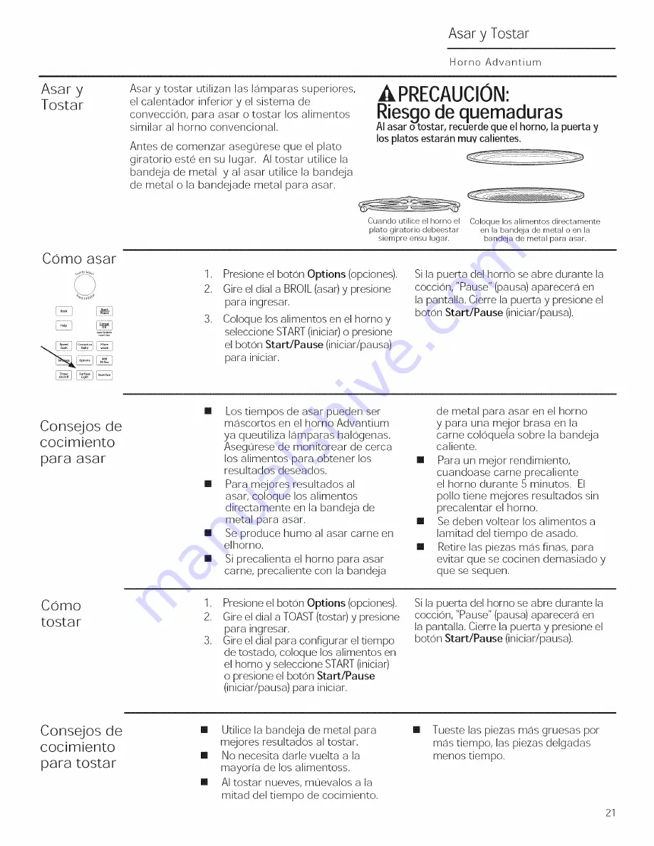 GE PSA9240DF1BB Owner'S Manual Download Page 61