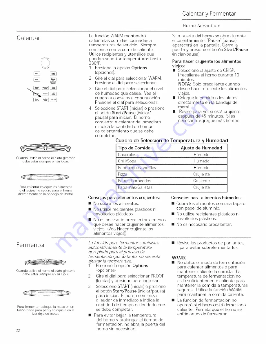 GE PSA9240DF1BB Owner'S Manual Download Page 62