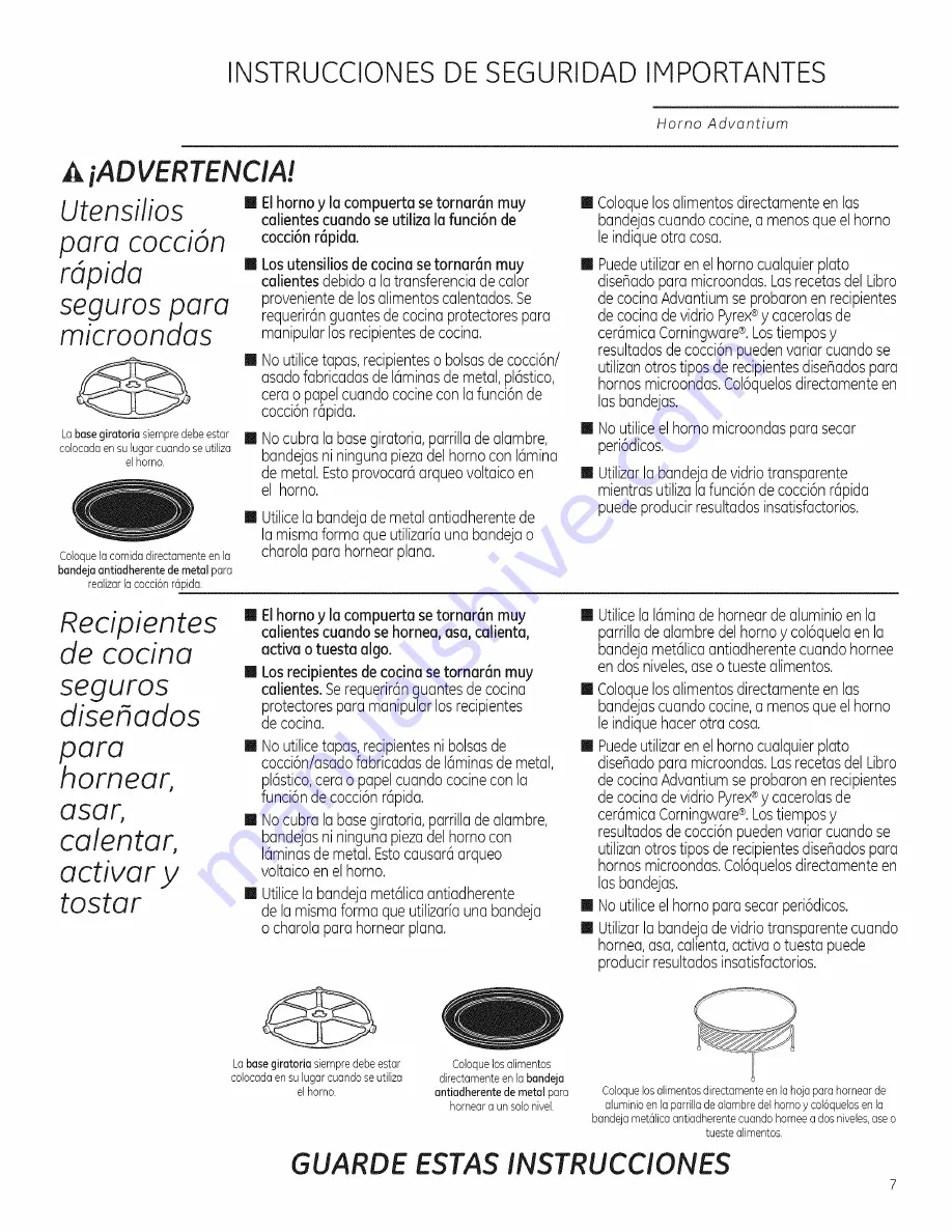 GE PSB9120DF1BB Owner'S Manual Download Page 7