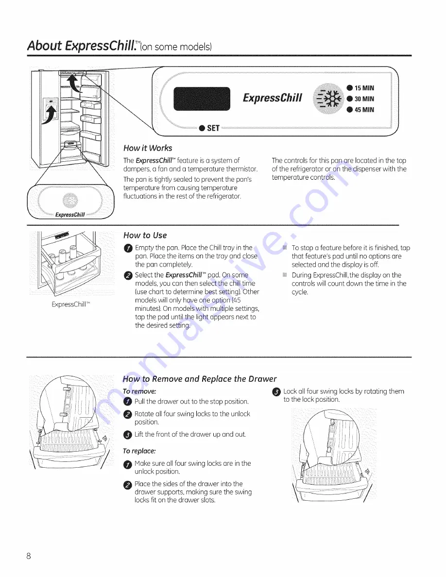 GE PSE26KSEEESS Owner'S Manual And Installation Download Page 8