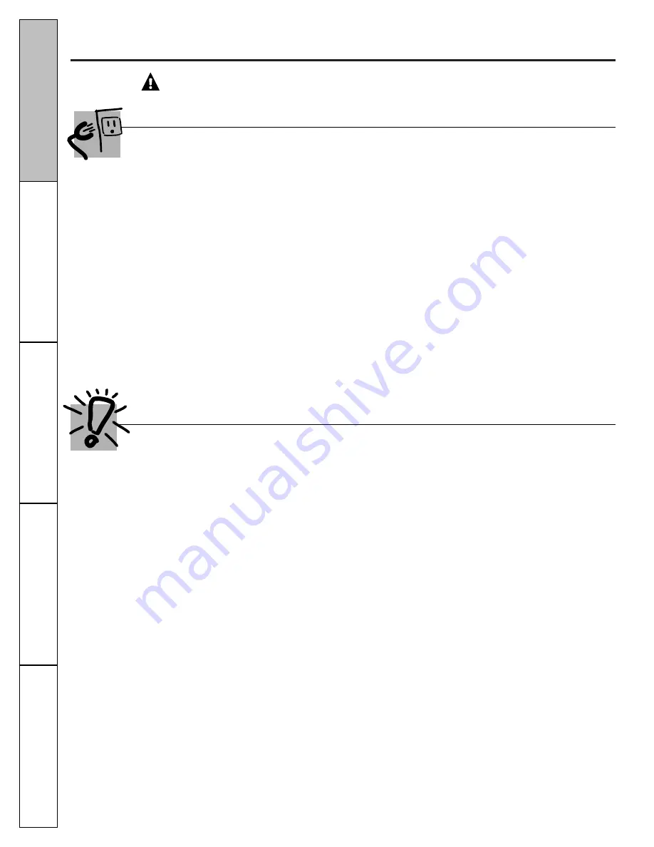 GE PSHF6YGXWW - Profile 26' Dispenser Refrigerator Owner'S Manual And Installation Manual Download Page 48