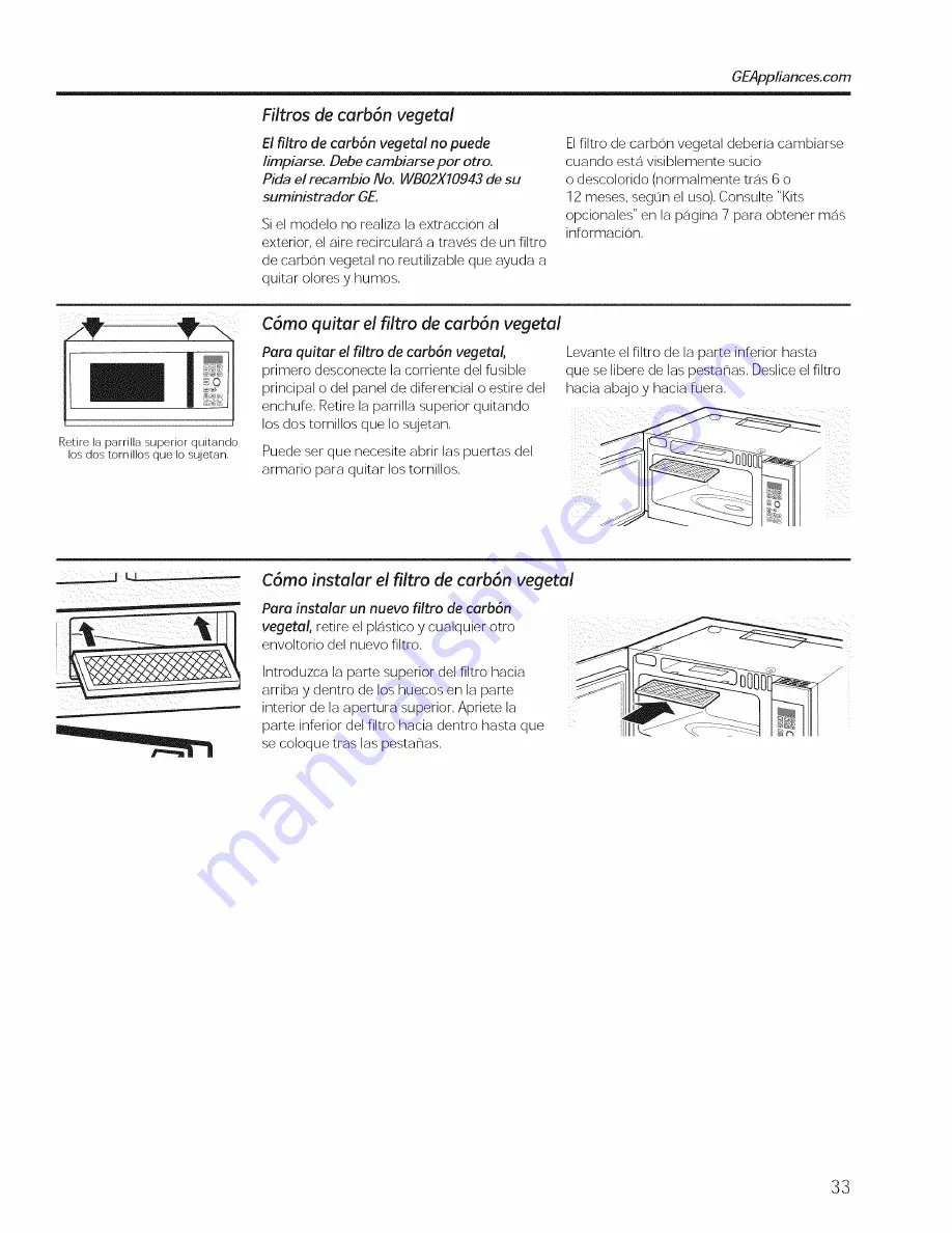 GE PVM9179DF1BB Owner'S Manual Download Page 69