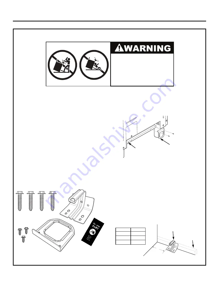 GE Range Installation Instructions Manual Download Page 13