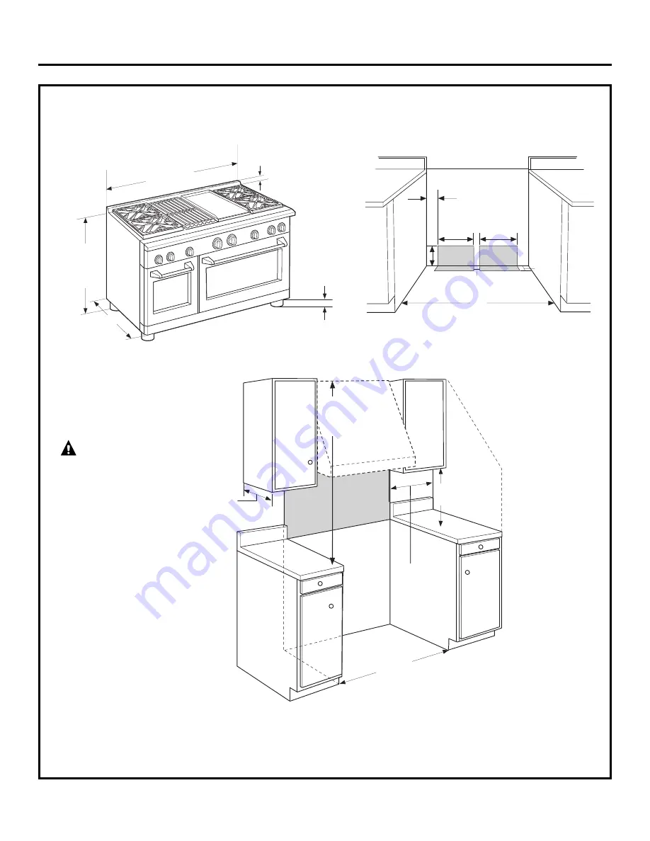 GE Range Installation Instructions Manual Download Page 48