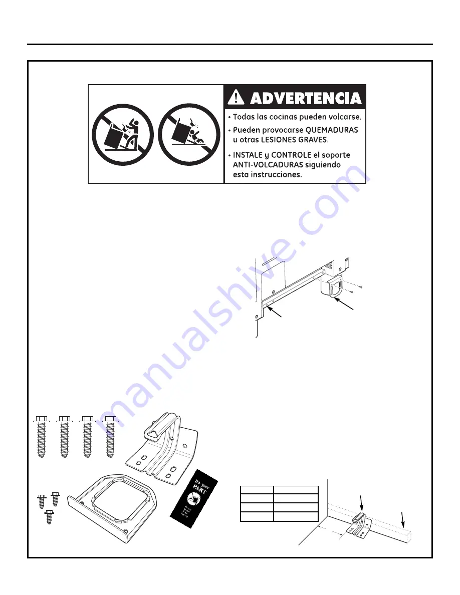 GE Range Installation Instructions Manual Download Page 57