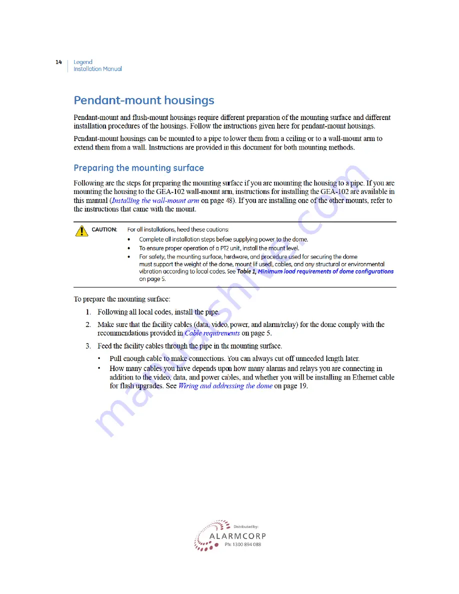 GE Security Lend Camera Installation Manual Download Page 20