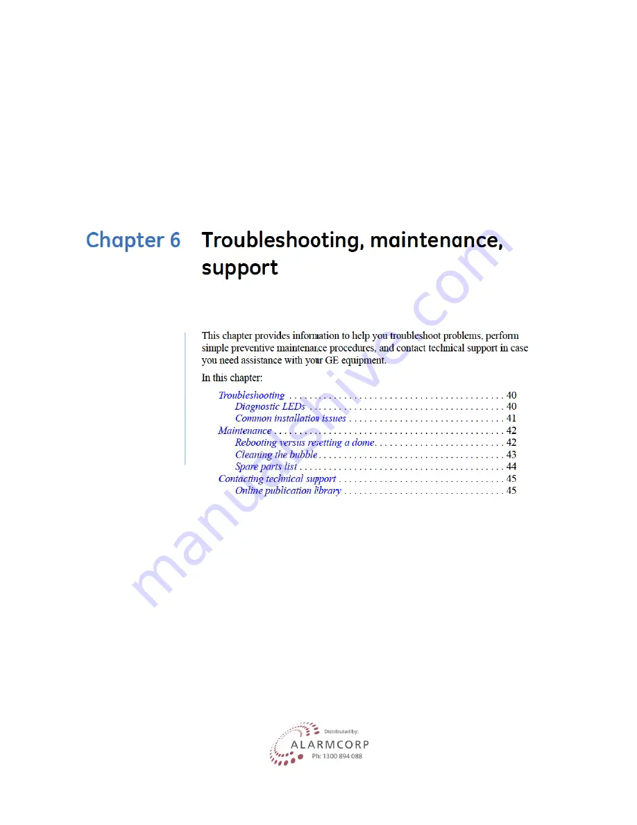 GE Security Lend Camera Installation Manual Download Page 45