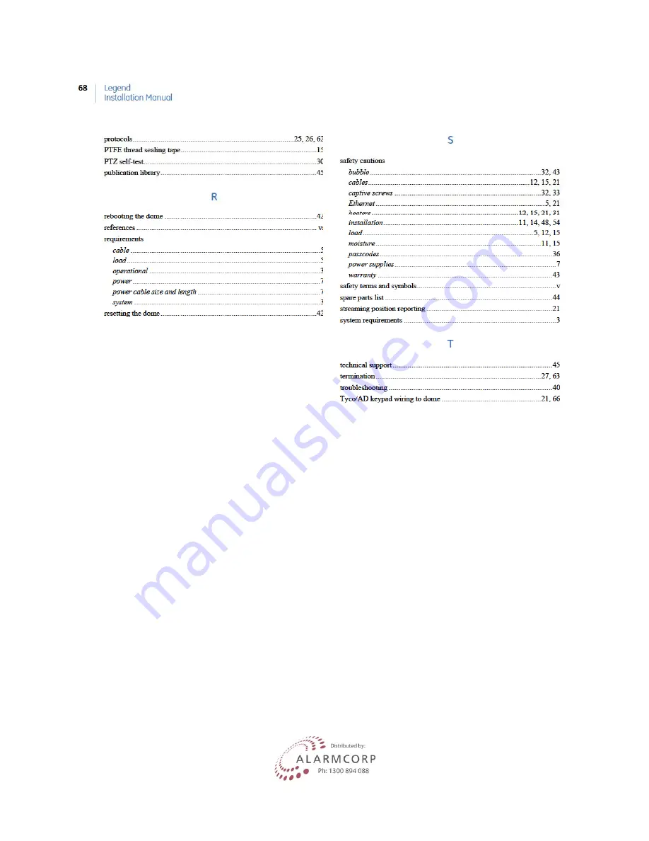 GE Security Lend Camera Installation Manual Download Page 74