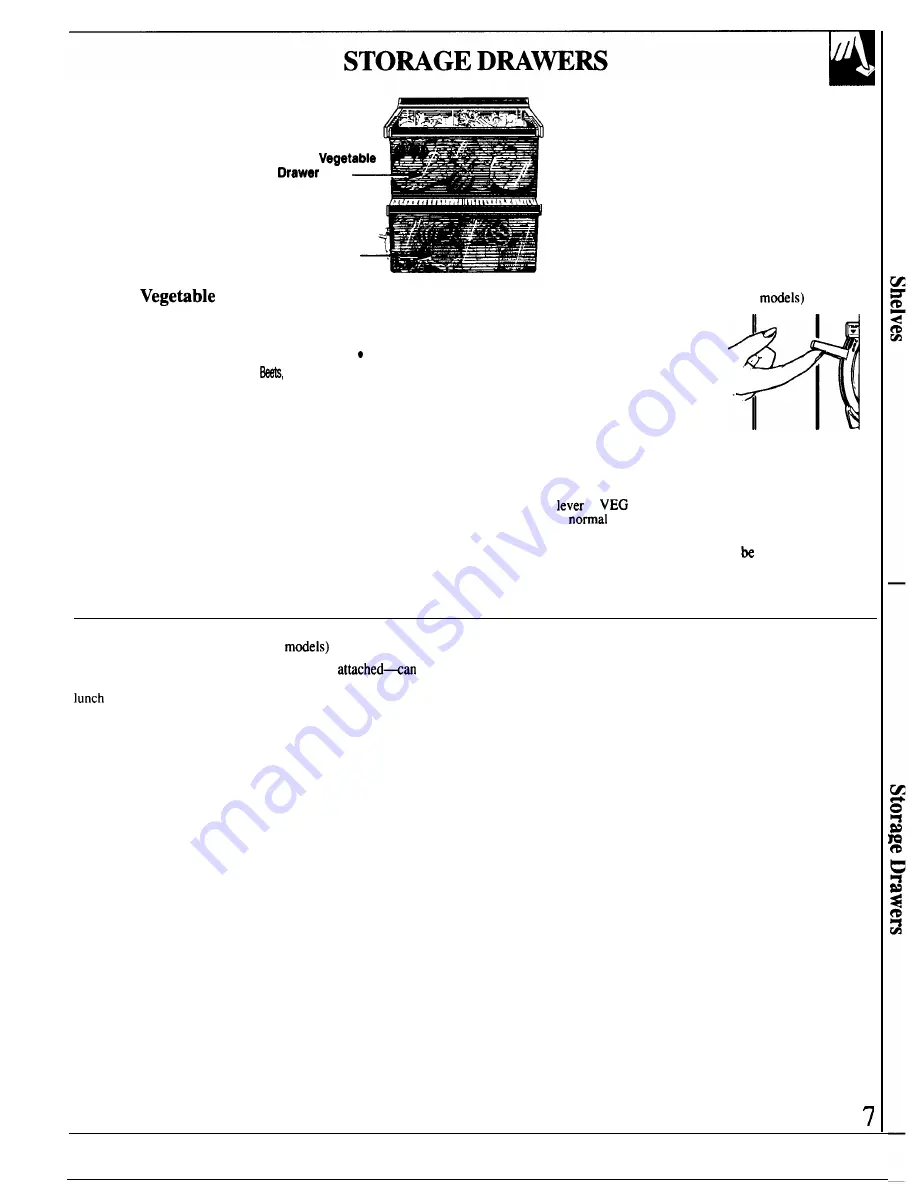 GE Side by side 19 Use And Care & Installation Manual Download Page 7