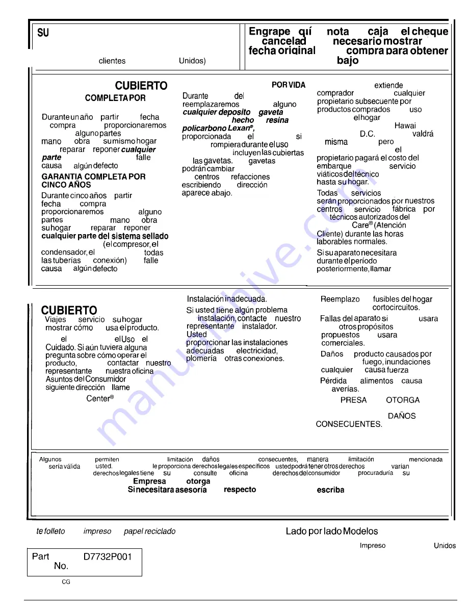 GE Side by side 19 Use And Care & Installation Manual Download Page 21