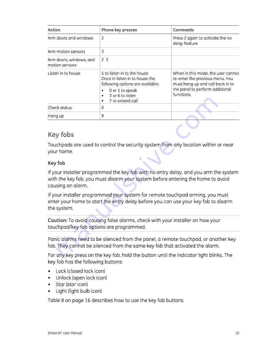 GE Simon XTi User Manual Download Page 19