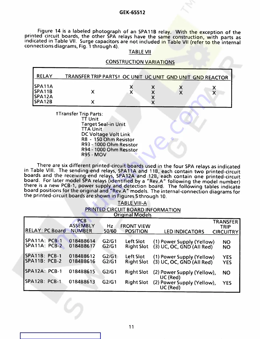 GE SPA11A Скачать руководство пользователя страница 11