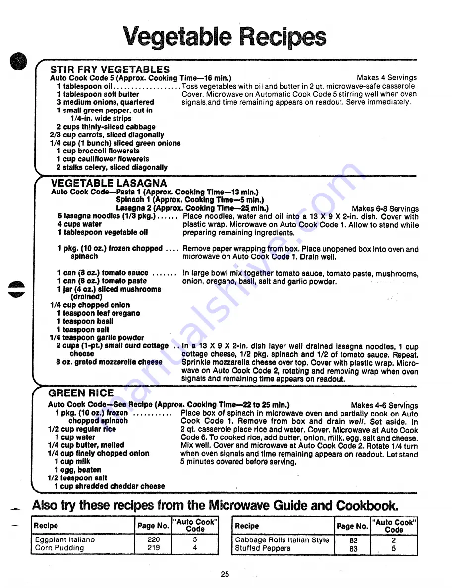 GE Spacemaker 49-4491 Use And Care Book Manual Download Page 25