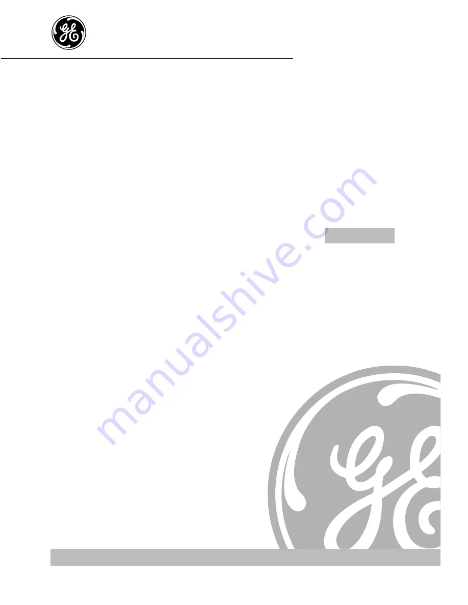 GE Spacemaker DSKP233 Owner'S Manual Download Page 1