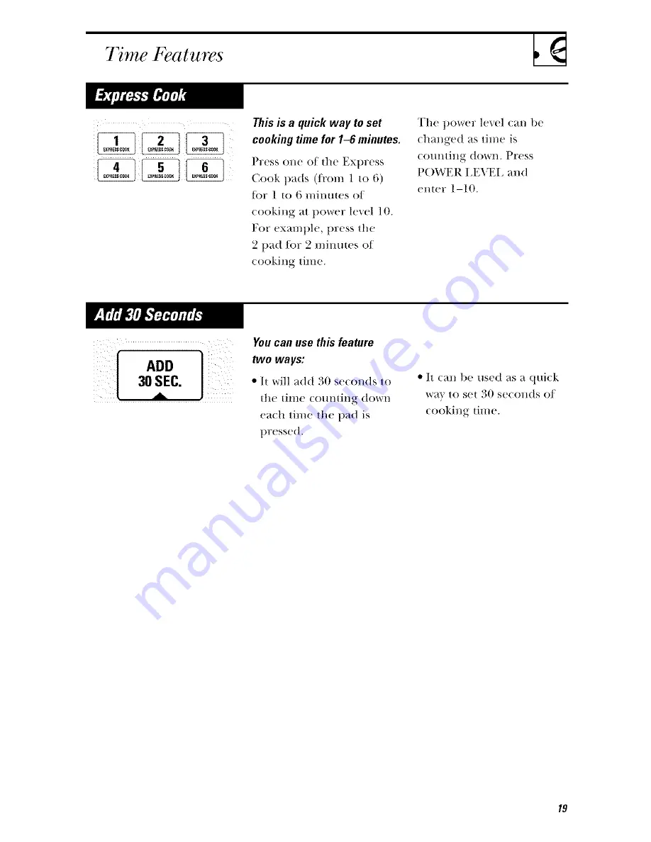 GE Spacemaker EM03000 Owner'S Manual Download Page 19