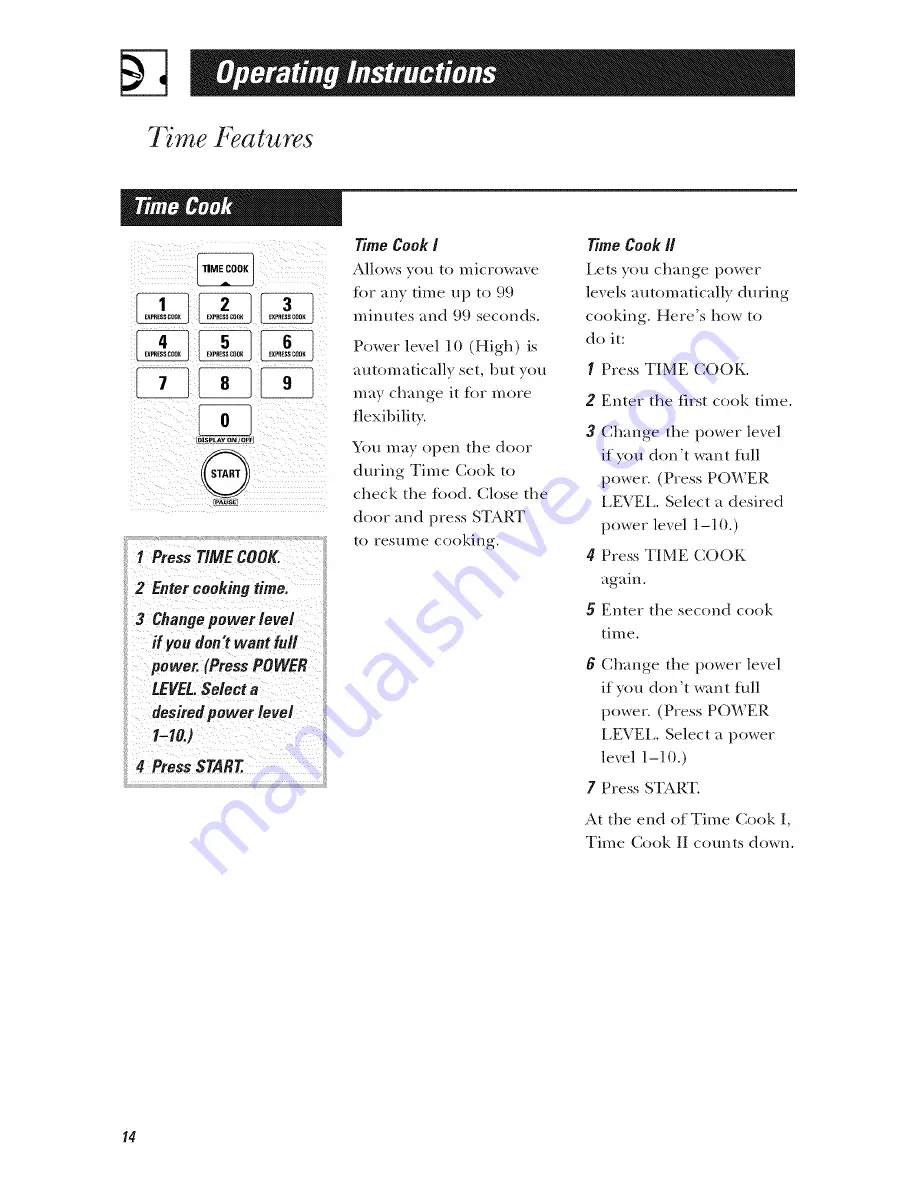 GE Spacemaker EVM1750 Owner'S Manual Download Page 14