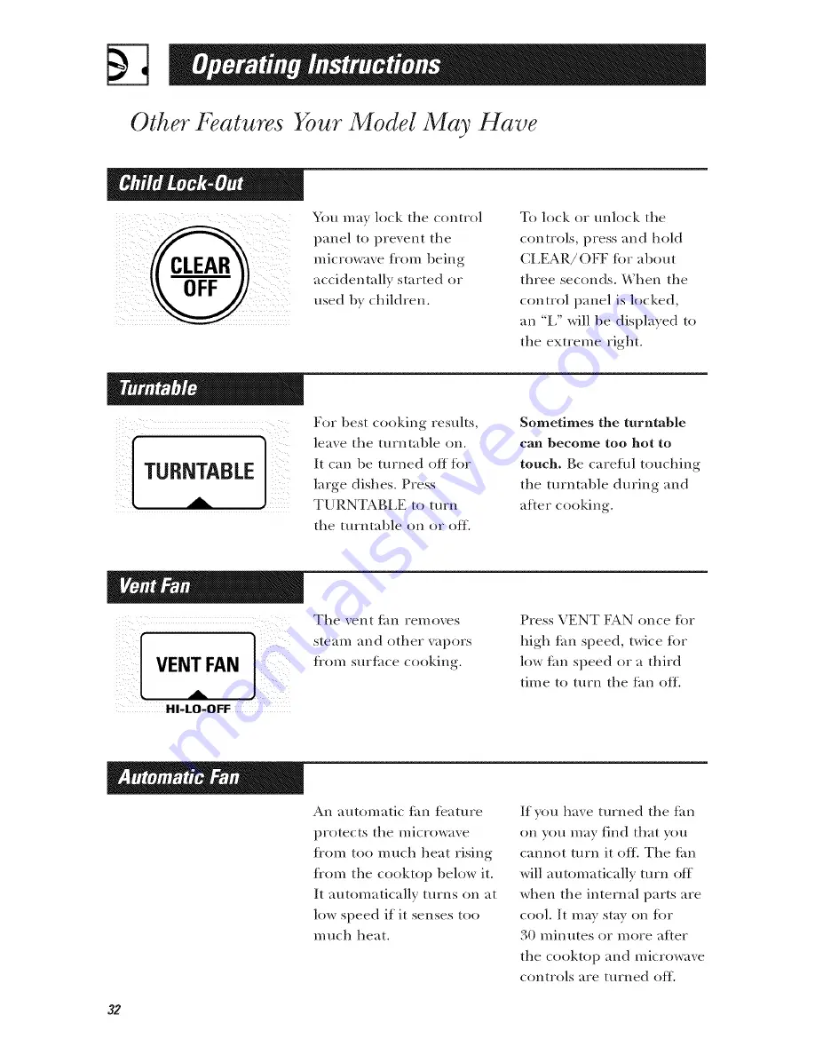 GE Spacemaker EVM1750 Owner'S Manual Download Page 128