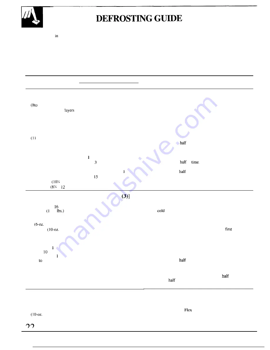 GE Spacemaker II JEM27LWH Use And Care & Cooking Manual Download Page 22