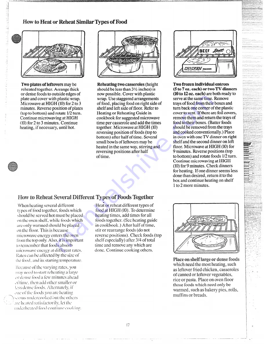 GE Spacemaker II JEM824G Use And Care Manual Download Page 17