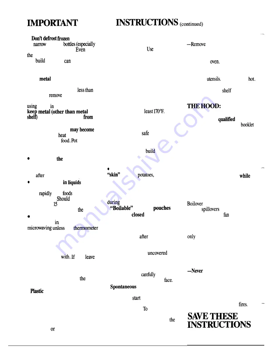 GE Spacemaker JVM141H Use And Care Manual Download Page 4