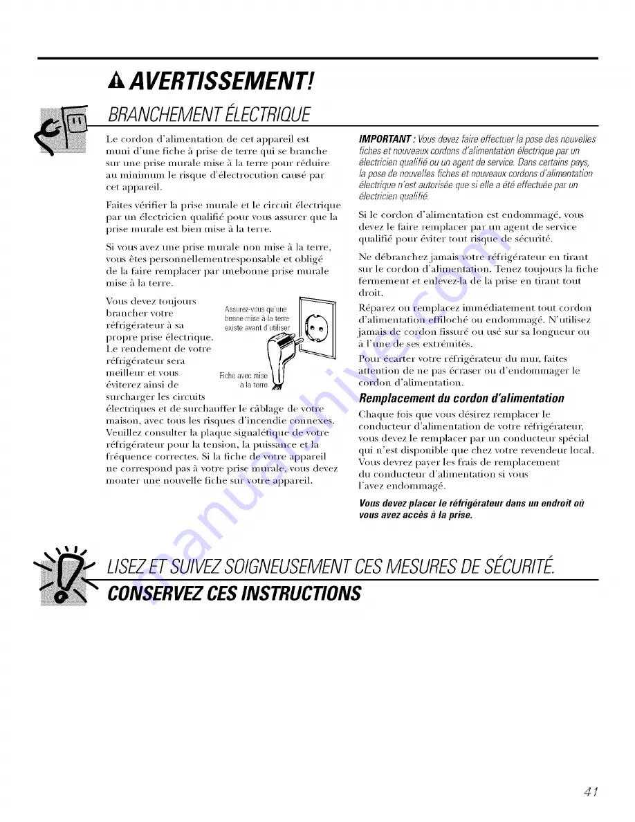 GE SSL27RGRABS and Скачать руководство пользователя страница 41