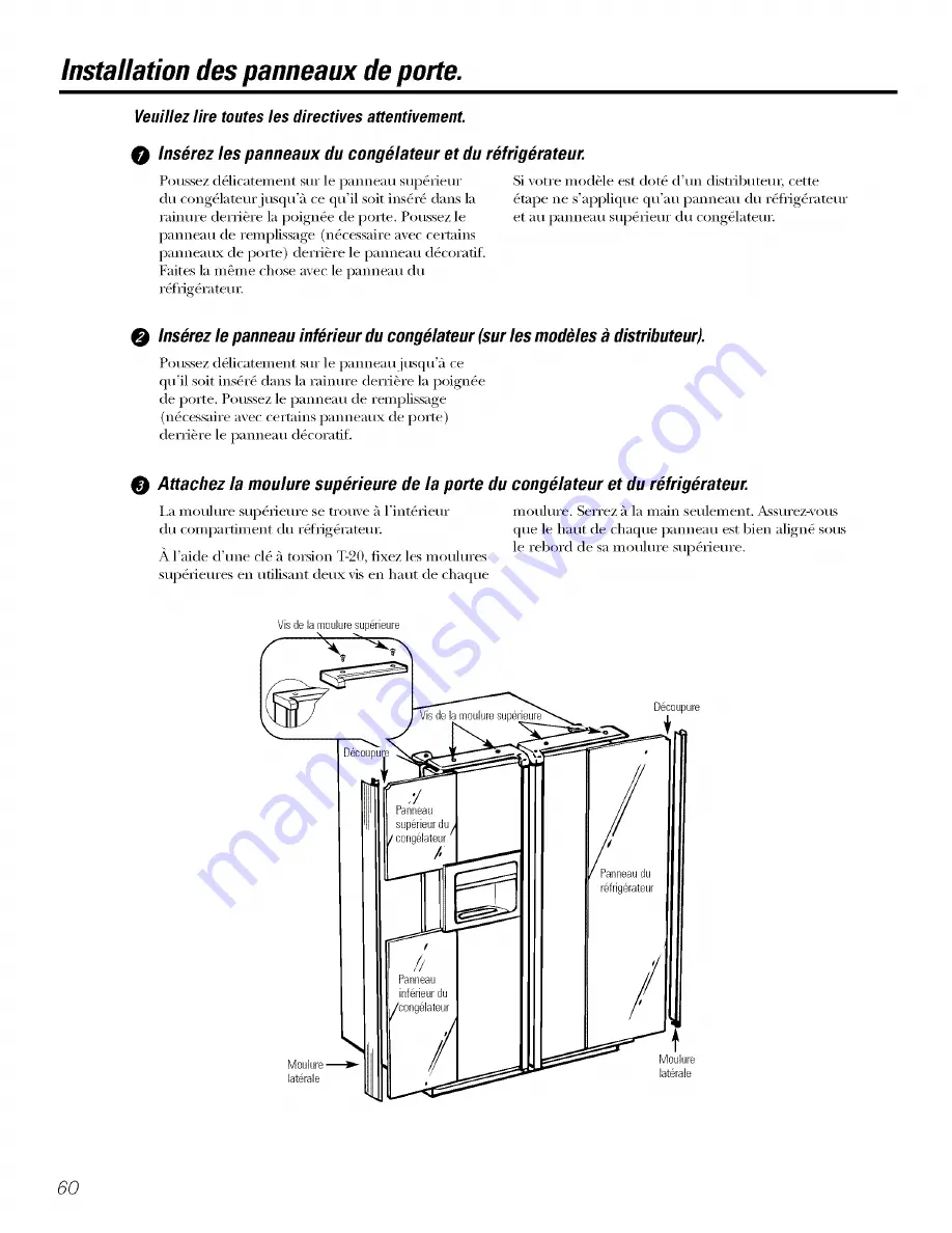 GE SSL27RGRABS and Owner'S Manual And Installation Download Page 60