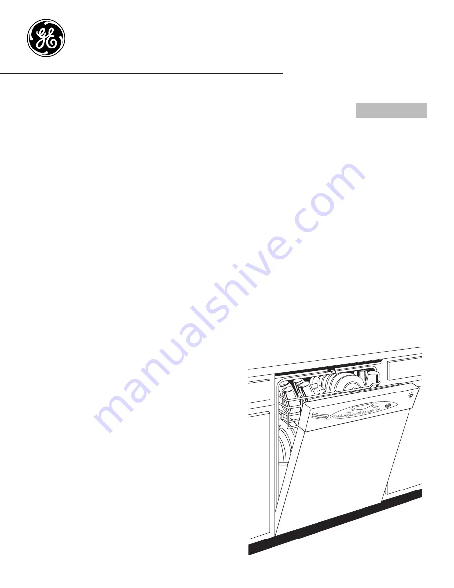 GE Tall Tub Dishwashers Owner'S Manual Download Page 1