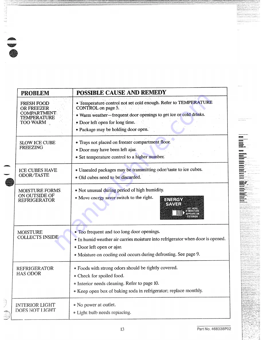 GE TB13 Use And Care Manual Download Page 13