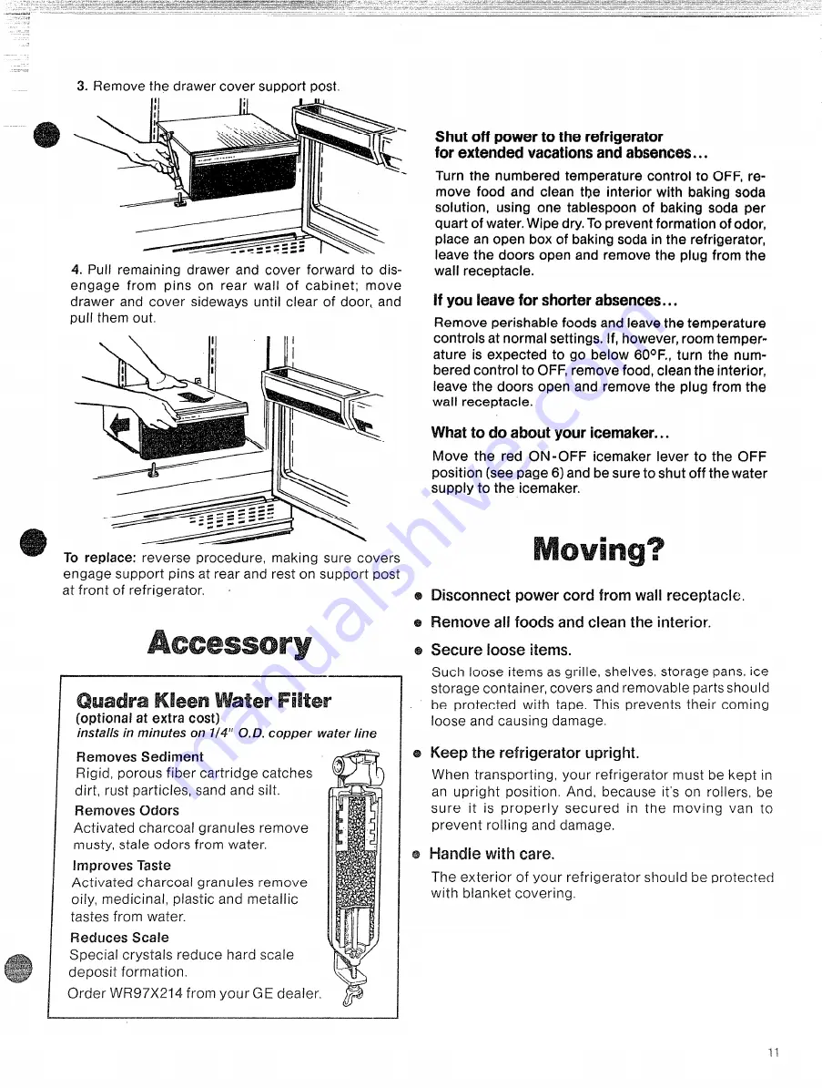 GE TBF21R Use And Care Book Manual Download Page 13