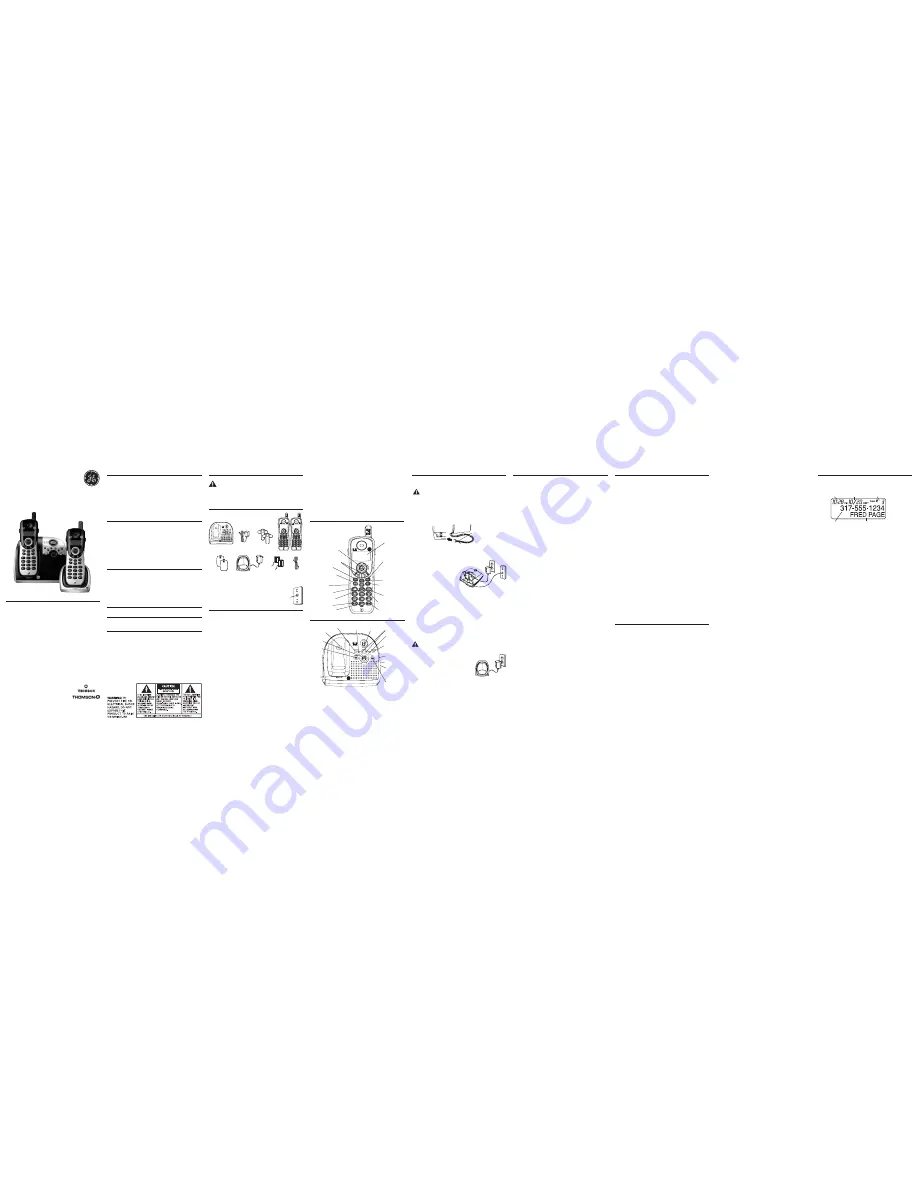 GE TC25861 Скачать руководство пользователя страница 1