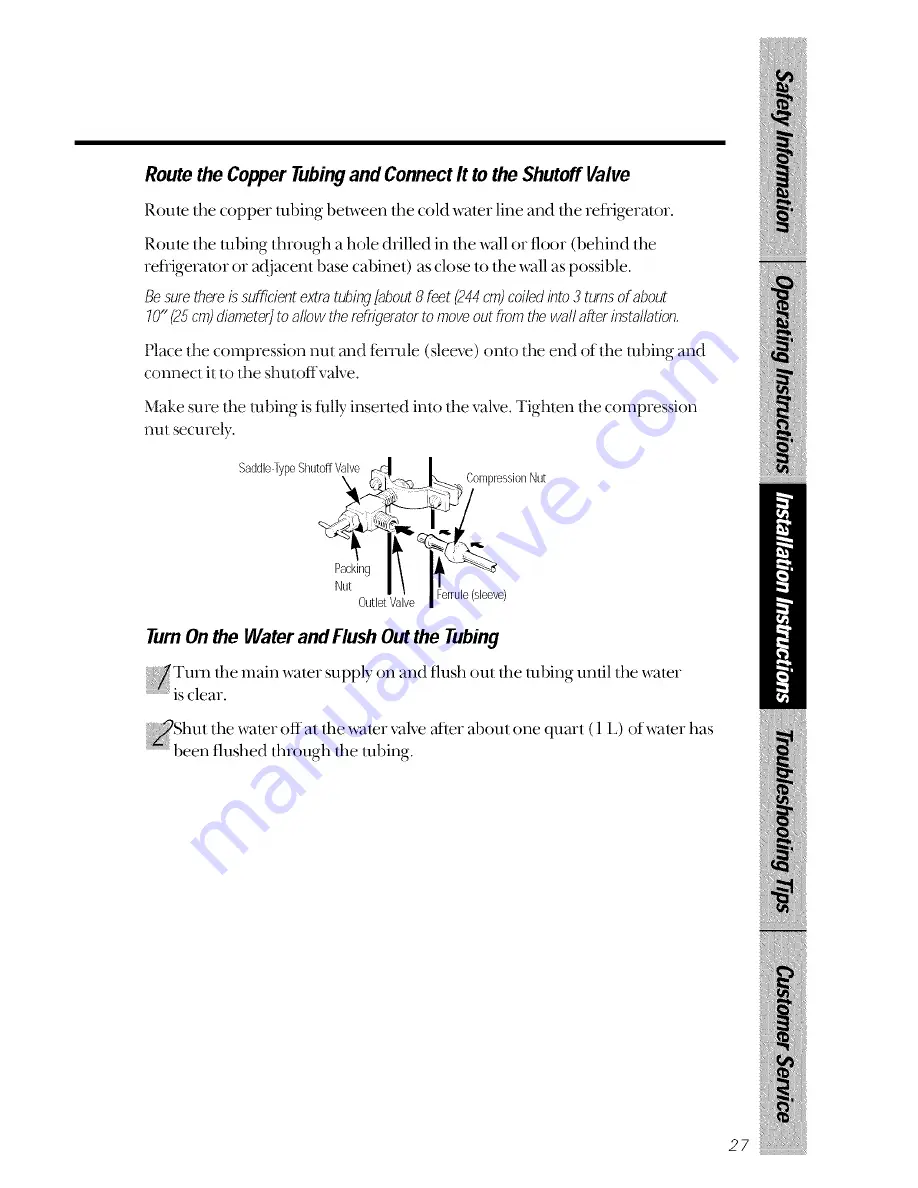 GE TPX21PRXDAA Owner'S Manual Download Page 27