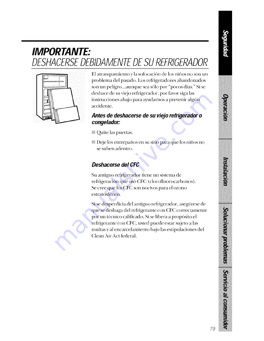 GE TPX21PRXDAA Owner'S Manual Download Page 79