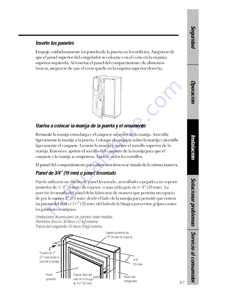 GE TPX21PRXDAA Owner'S Manual Download Page 97