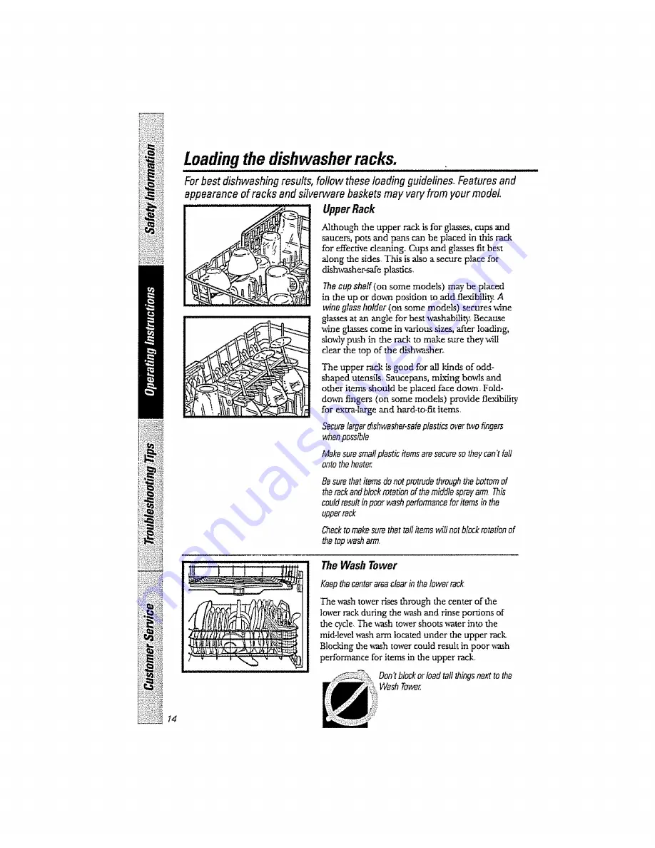 GE Triton Profile GS05610 Owner'S Manual Download Page 14