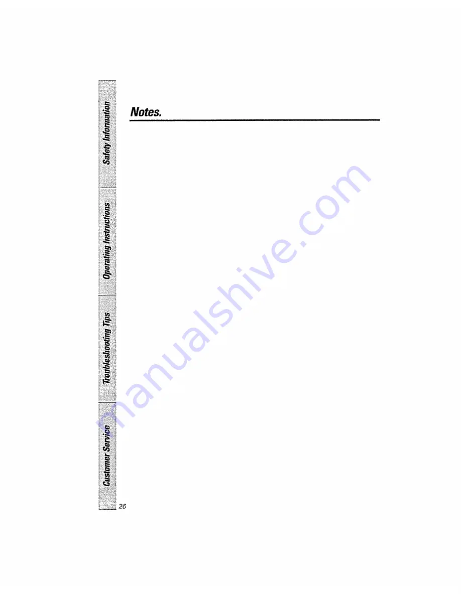 GE Triton Profile GS05610 Owner'S Manual Download Page 26