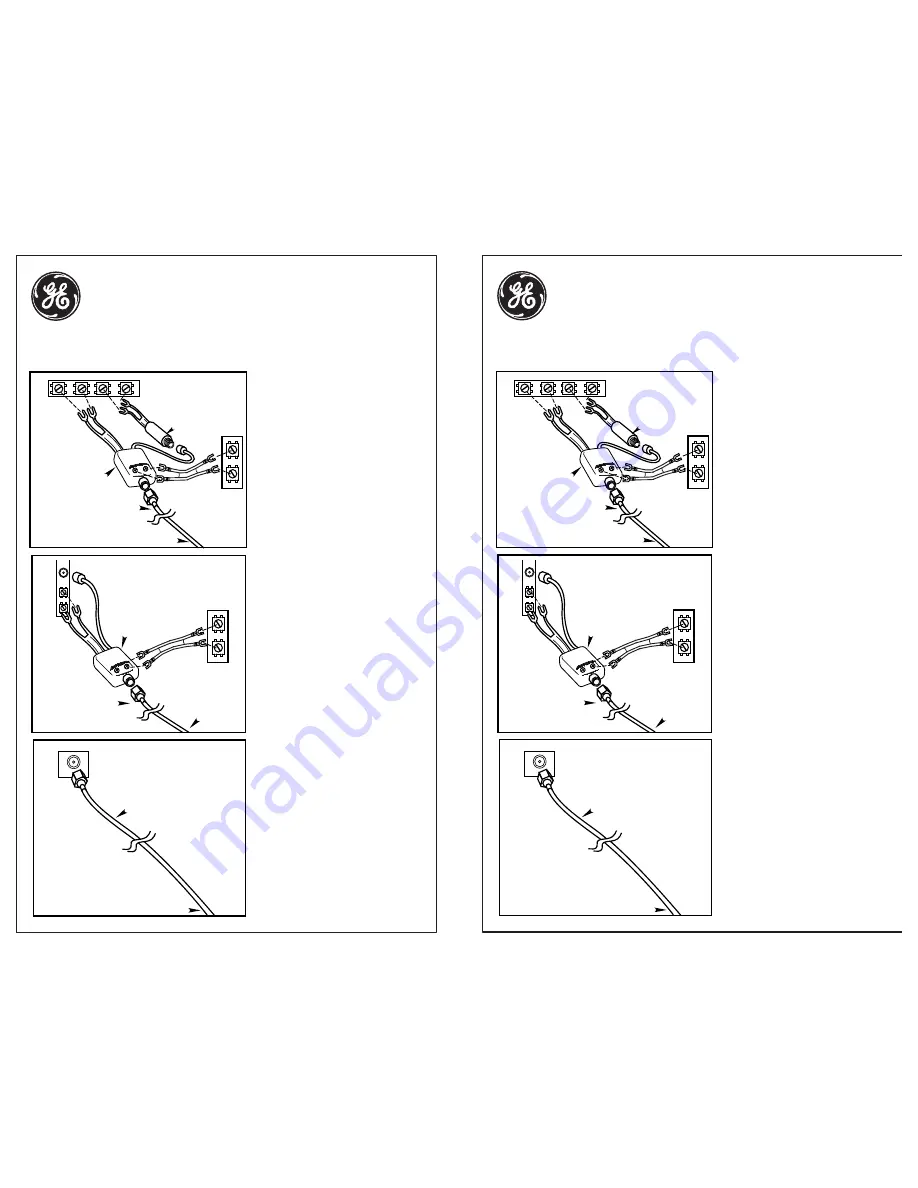 GE TV24713 Quick Installation Download Page 1