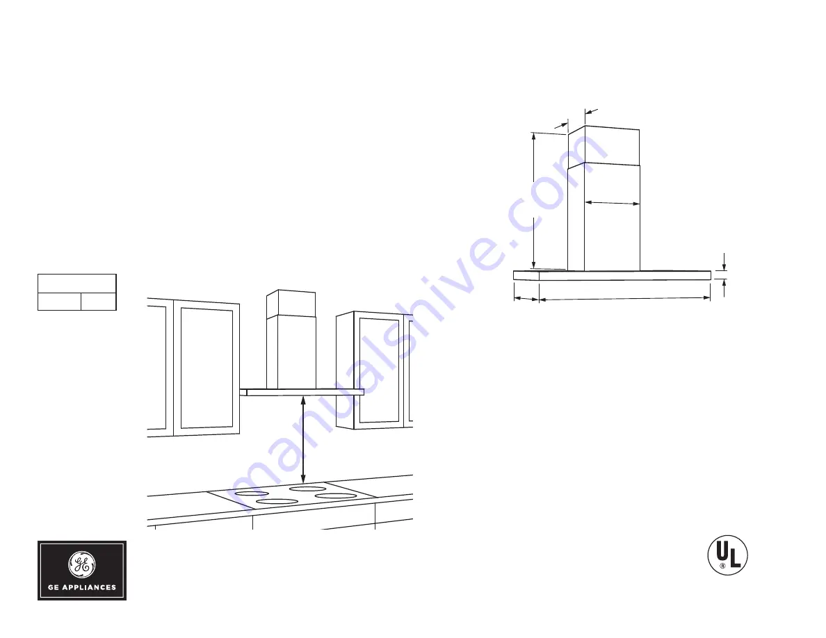 GE UVW8361SLSS Installation Information Download Page 1