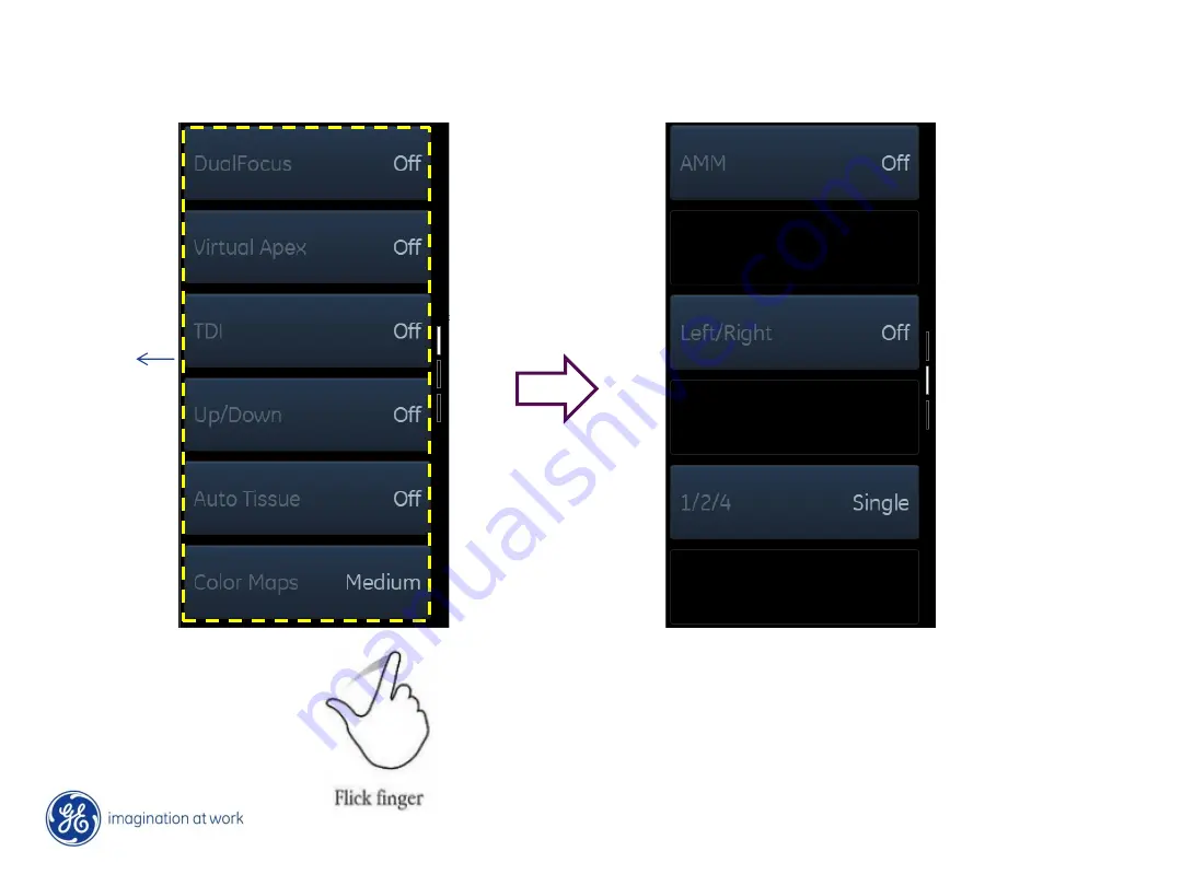 GE Vivid iq Quick Manual Of Gestures Download Page 8