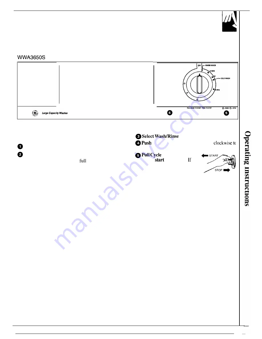 GE WA3650S Use And Care Manual Download Page 7