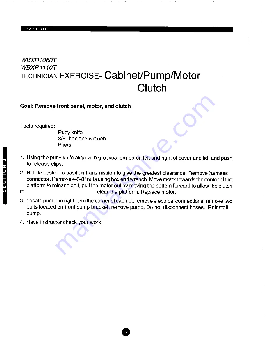 GE WBXR1060T Technician Manual Download Page 34