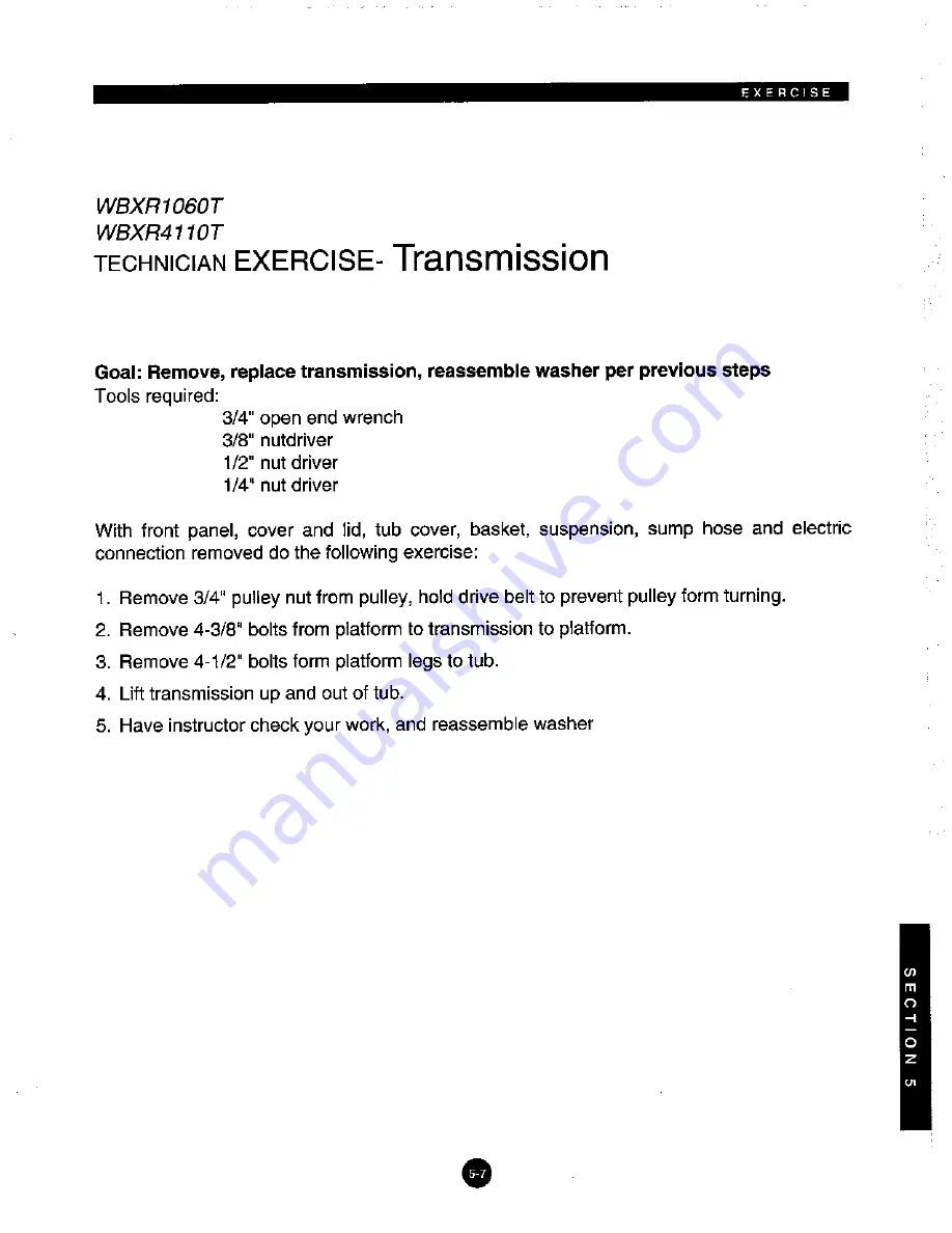 GE WBXR1060T Скачать руководство пользователя страница 53